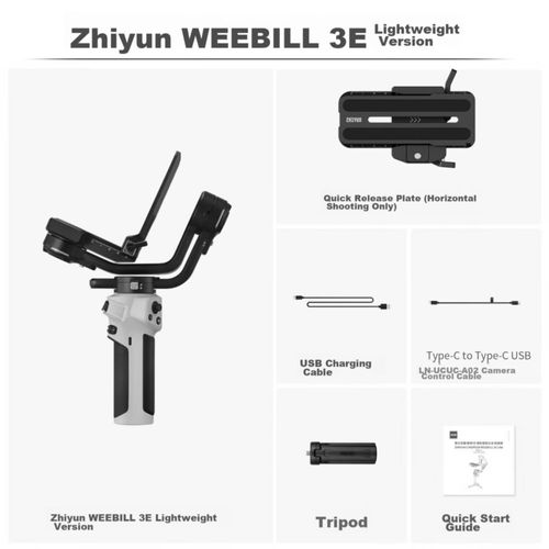 Estabilizador Zhiyun Weebill 3E Ligero