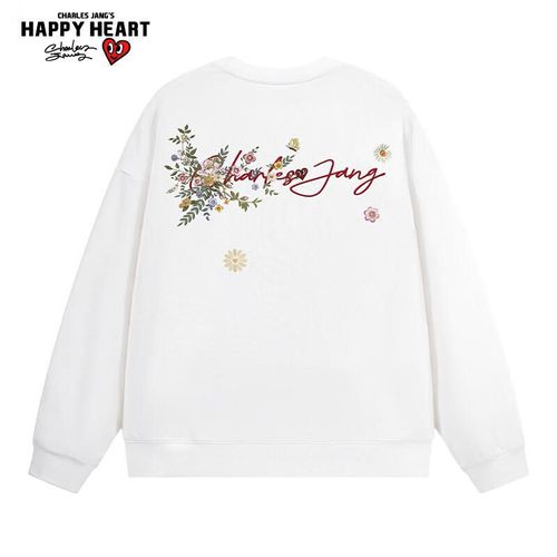 Sudadera Pulóver Chaersitaoxin Cuello Redondo Estampado Floral Unisex