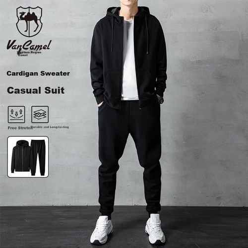 Conjunto De Sudadera Y Pants Vancamel Con Capucha Para Hombre