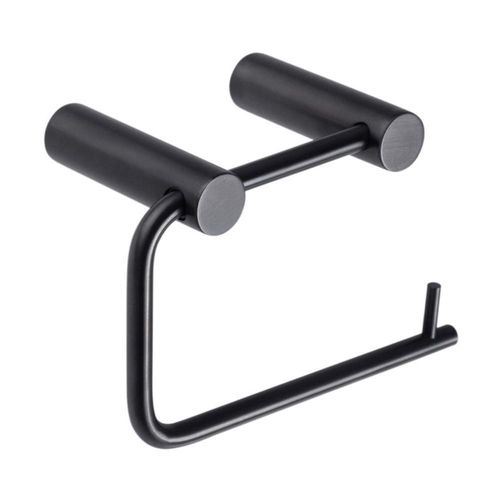 Portarollo de Argolla Urrea INOX.17.2 Negro Mate para Baño en Latón