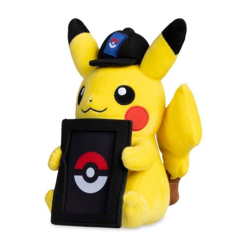 Pokémon Center TCG: Peluche de Pikachu para exhibir cartas