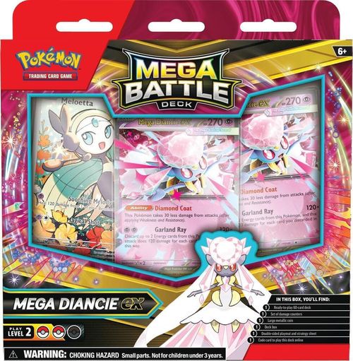 Baraja Mega Battle del Juego de Cartas Coleccionables Pokémon (Mega Diancie ex)