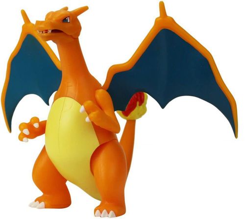 Figura de batalla de Charizard de Pokémon: Figura de batalla de Charizard de 4,5 pulgadas con lanzamisiles de fuego