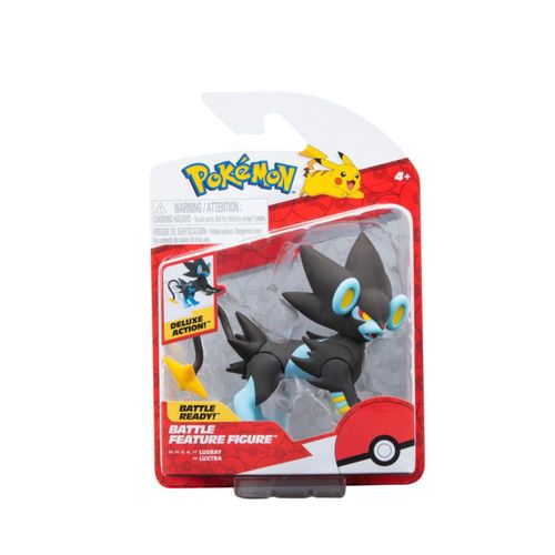 Figura de combate Pokémon Luxray - Figura de combate Luxray de 4,5" con ataque de salto