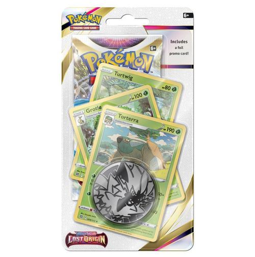 Blíster Premium Checklane de Pokémon TCG: Origen Perdido (Torterra)