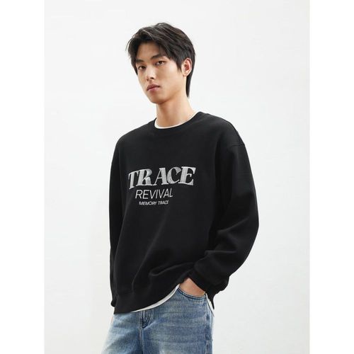 Sudadera Gxg De Cuello Redondo Negra Para Hombre