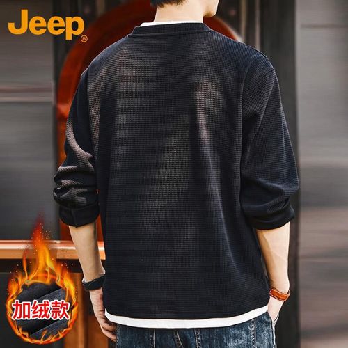 Camisa Térmica Jeep Con Forro Polar Negra Para Hombre