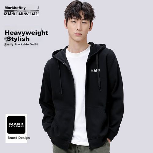 Sudadera Mark Fairwhale Con Capucha Y Medio Cierre Para Hombre