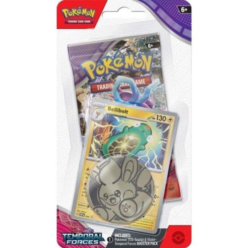 Pokémon TCG: Escarlata y Violeta - Blíster de Bellibolt de Fuerzas Temporales (1 unidad)