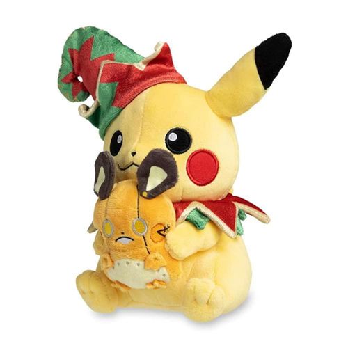 Centro Pokémon: Juguete de Pikachu y Robot Dedenne, Pokémon Holiday Workshop Poké Plush, 8 ¾ pulgadas