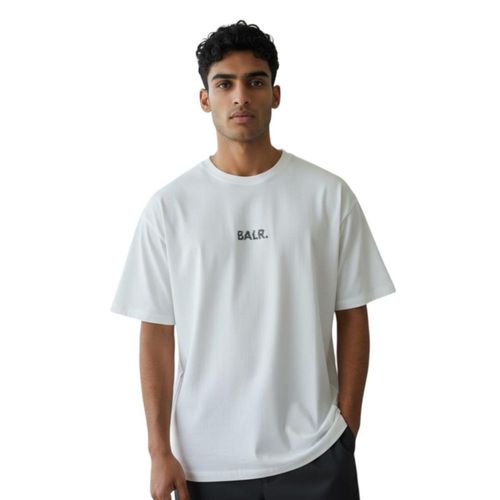 Playera T-Shirt BALR Glitch Regular Fit Bright White