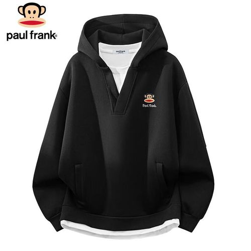Sudadera Con Capucha Paul Frank Otoño-Invierno Negro Para Hombre