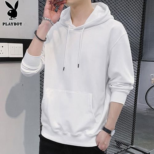 Sudadera Playboy Blanca Manga Larga Para Hombre