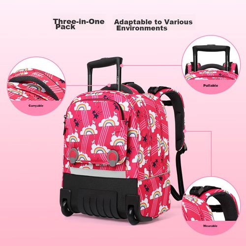 Mochila Delsey Grande Rosa Coral