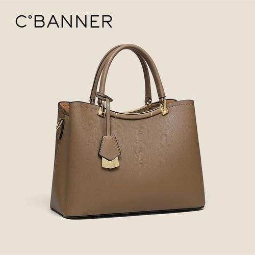 Bolsa C.Banner Tote Cuero Café