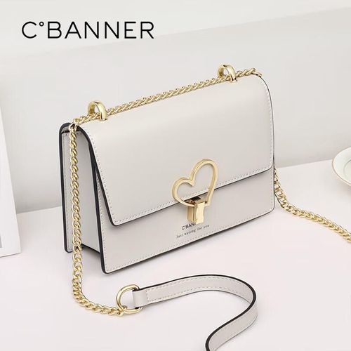 Bolsa Cruzada C.Banner Pequeña Cuero