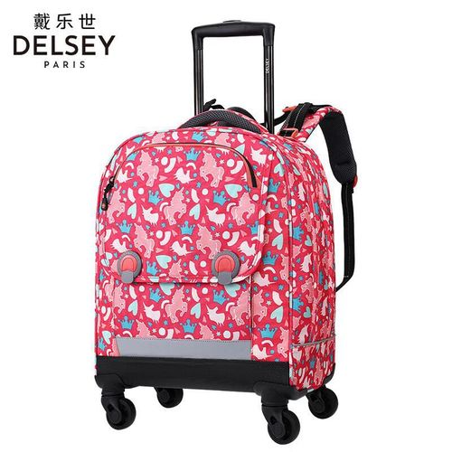 Mochila Delsey Con Carrito Protección Espalda Niños