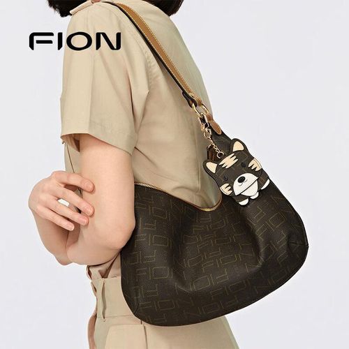 Bolso Fion Faafjgc143 Floral Vintage Negro