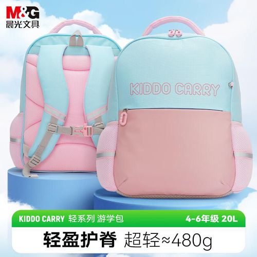 Mochila Escolar M&G Kiddo Carry Rosa