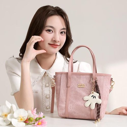 Bolsa Cruzada Disney Mickey Mouse Rosa