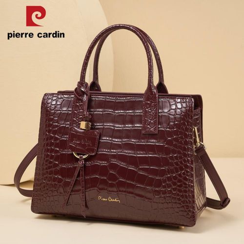 Bolso Pierre Cardin Bandolera Rojo Vino