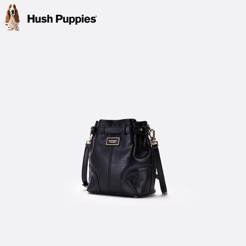 Bolsa Hush Puppies Tipo Cubo Cuero Mujer