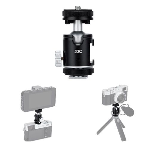 Adaptador de montaje con cabezal esférico para trípode para cámara JJC 1/4 pulgada-20