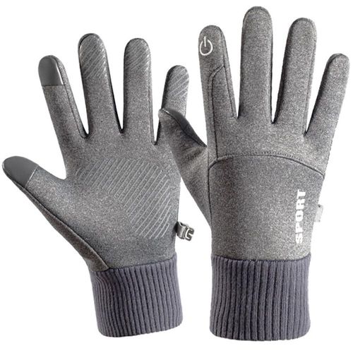 Guantes Térmicos de Vellón Antifrío MXGIY-011 SnowGlovLightGray Guantes de Invierno de Vellón