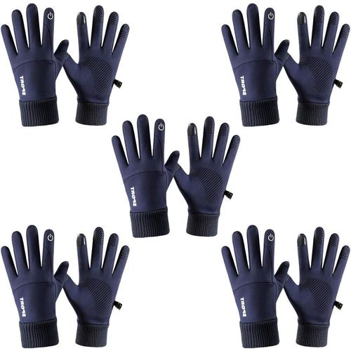 Guantes Acolchados Antifrío MXGIZ-015 SnowGlovNavyBlue Guantes de Invierno Calientes