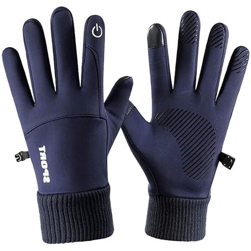 Guantes para Climas Fríos de Vellón MXGIZ-011 SnowGlovNavyBlue Guantes de Invierno Calientes