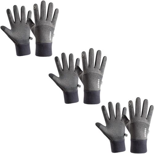 Manoplas de Invierno de Vellón MXGIY-008 SnowGlovLightGray Guantes de Invierno de Vellón