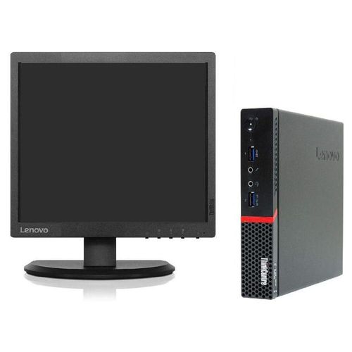 PC Lenovo TINYM900 i5 8GB 500GB HDD Monitor19p Cuadra Reacondicionado