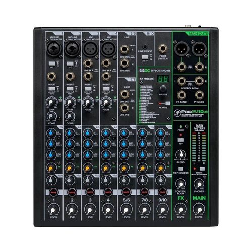Mezcladora análoga con fx y usb profx10v3 mackie