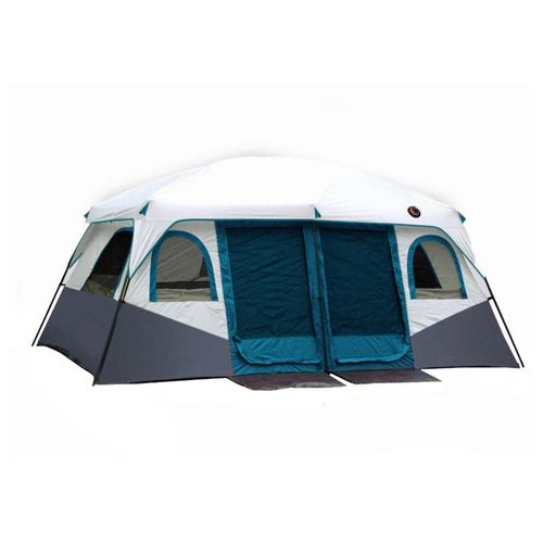 Ilios Innova | Tienda de Campaña Familiar para 5 a 12 Personas – Impermeable, Protección UV, 2 Habitaciones Amplias – Ideal para Camping