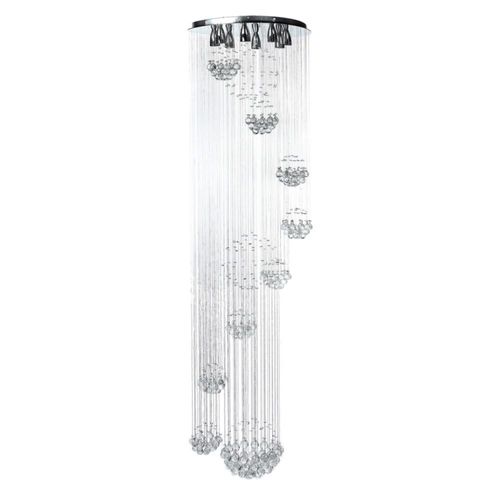 Candil Colgante Gamalux William Krystal Esferas de 8 Luces