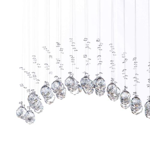 Candil Colgante Gamalux Williams Krystal Ola de 7 Luces
