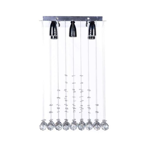 Candil Colgante Gamalux Williams Krystal Pirámide de 5 Luces