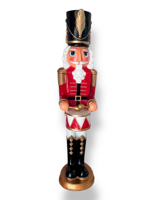 Cascanueces de fibra de vidrio 1 metro rojo con blanco