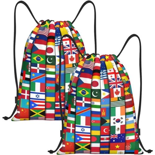 Mochila de Estampado de Banderas MXFMC-002 GloFlagsLace Estilo Deportivo con Banderas