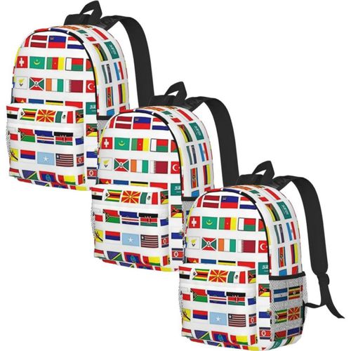Mochila con Diseño único MXFMB-003 GloFlagsBlack Mochila con Estilo internacional