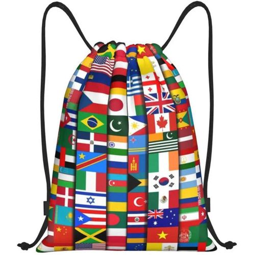 Mochila Deportiva con Cordones MXFMC-001 GloFlagsLace Estilo Deportivo con Banderas