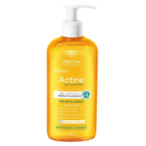 Darrow Actine Oil Control Gel limpiador para piel grasa 240 gr