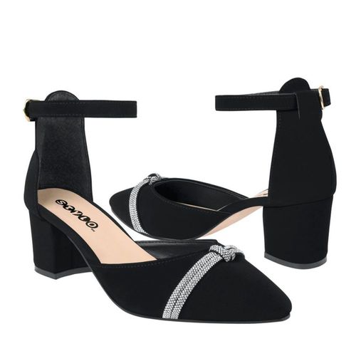 TACONES DE FIESTA STYLO MUJER 5387 SUEDE NEGRO