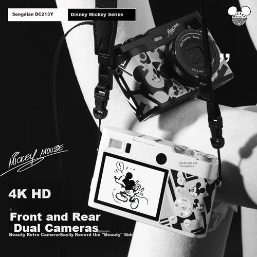 Cámara digital mirrorless SONGDIAN DC213Y Doble cámara Negra 64GB
