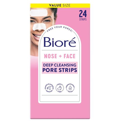 Eliminador de puntos negros para nariz y rostro Pore Strips Biore 24 quilates tamaño económico