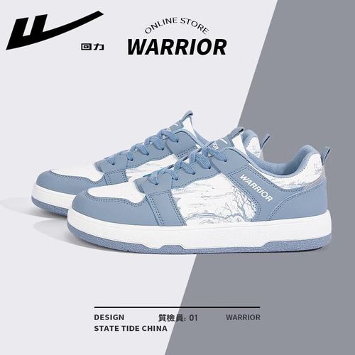Tenis Warrior Para Correr Blanco Y Azul Para Hombre