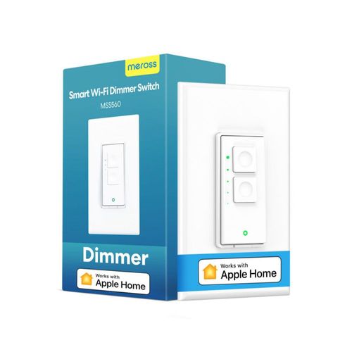 Interruptor de atenuación inteligente Meross unipolar para LED regulables paquete de 1 unidad