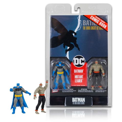 Figuras de acción McFarlane Toys DC Direct Page Punchers Batman & Mutant Leader de 3 pulgadas con cómic