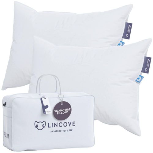Almohada Lincove Pack de 2 con Plumón Blanco Canadiense Poder de Relleno 800