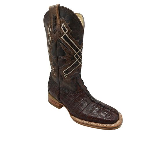 Bota Vaquera El Chiqueado Piel Autentica Cola de Cocodrilo